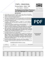 Prova objetiva sobre segurança do trabalho