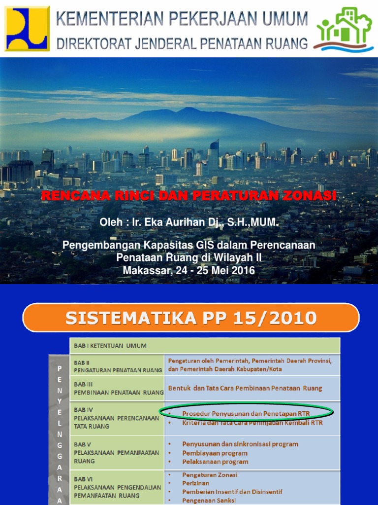 Pedoman Penyusunan RDTR dan Zonasi | PDF