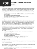 Grade 4 Literacy Planner Term 3 2008: Level 3 VELS English Standards