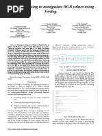 Image Processing To Manipulate RGB Values Using Verilog.