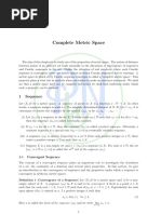 Complete Metric Space: 1 Sequence