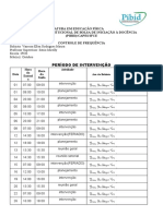 Frequência PIBID OUTUBRO IFCE