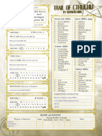 (Form Fillable) Trail of Cthulhu Character Sheet (A4)
