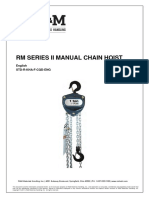 RM Series Ii Manual Chain Hoist: English Std-R-Kha-F-Cqd-Eng