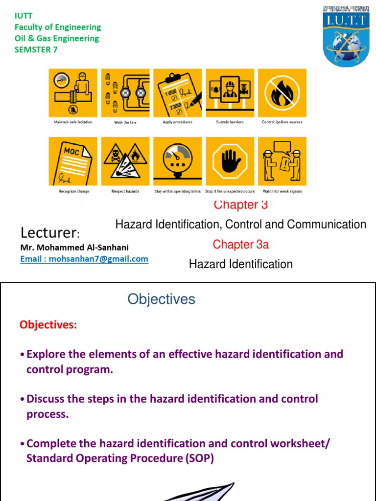 Hazard Identification, Control and Communication in Oil and Gas Engineering PDF Hazards