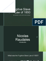 Fugitive Slave Law 1850 Impact