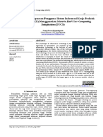 Analisis Tingkat Kepuasan Pengguna Sistem Informasi Kerja Praktek Dan Skripsi (SKKP) Menggunakan Metode End User Computing Satisfaction (EUCS)