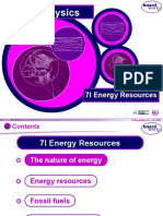 KS3 Physics: 7I Energy Resources