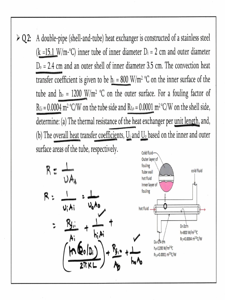 Tutorial 2 On Heat Exchangers PDF Mechanical Engineering Non