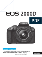 Manuale Istruzioni Canon EOS 2000D ITALIANO