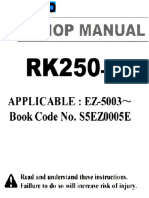 Rk250-3 Ez 5003 Shopmanual