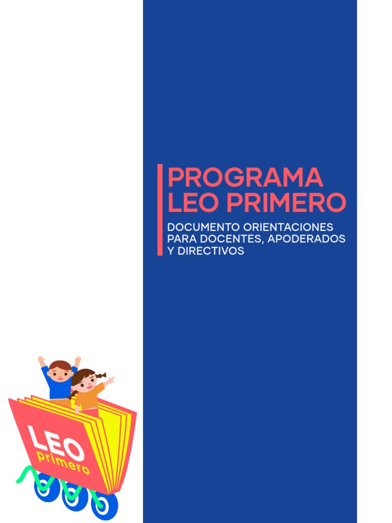 Fundamentación Leo Primero | PDF | Aprendizaje | Comprensión lectora