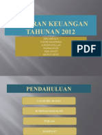 Laporan Keuangan Tahunan 2012