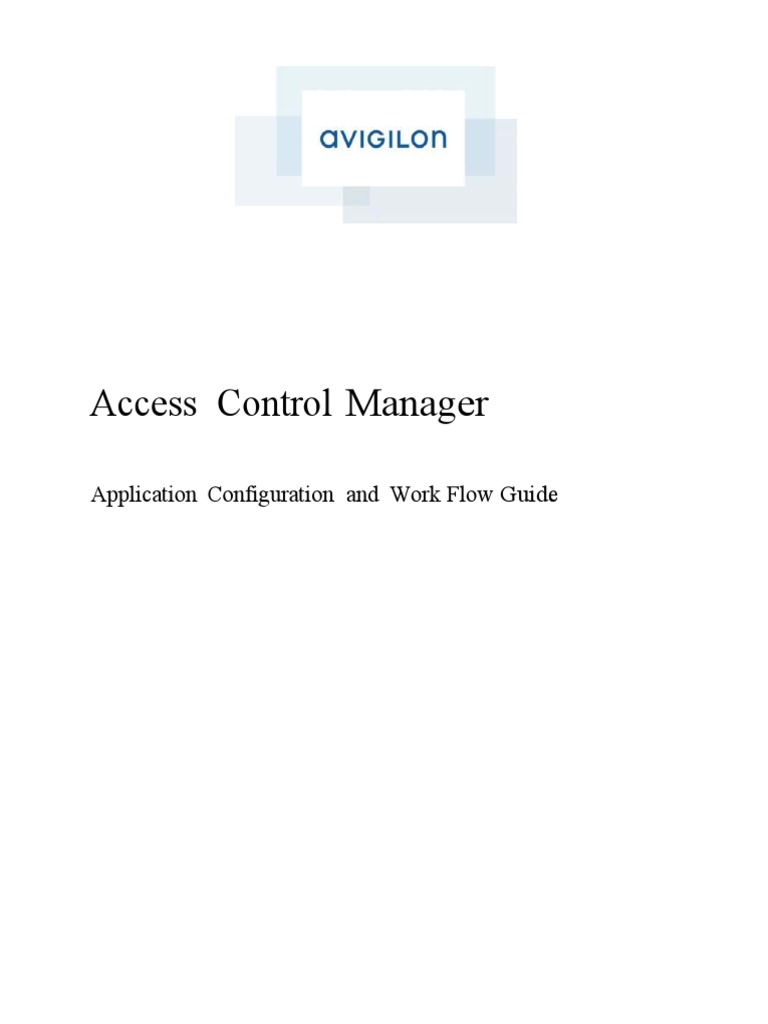Avigilon Workflow Guide PDF Port Networking) Ip Address