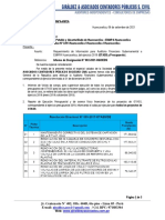 Solicitud de información para auditoría financiera a EMAPA Huancavelica 2019