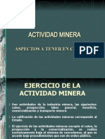 Minería : Aspectos clave de la actividad minera