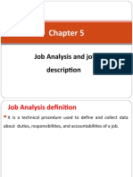 Job Analysis and Job Description