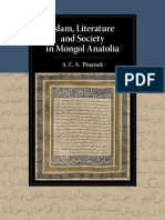 (Cambridge Studies in Islamic Civilization) Andrew A. C. S. Peacock - Islam, Literature and Society in Mongol Anatolia-Cambridge University Press (2019)