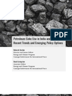 Petroleum Coke Use in India and South Asia: Recent Trends and Emerging Policy Options