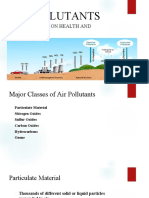 Air Pollutants: and Its Effects On Health and Environment