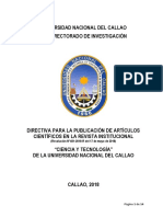 481 2018 R Directiva para Publicacin de Articulos Cientificos Ci 27.03 Vigente 2019