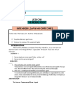 MODULE 2 Lesson 1 The Moral Agent