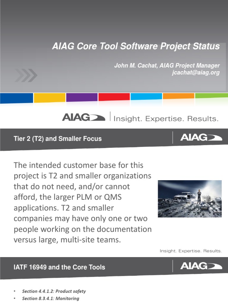 AIAG Core Tool Software Project PDF Software Engineering Computer
