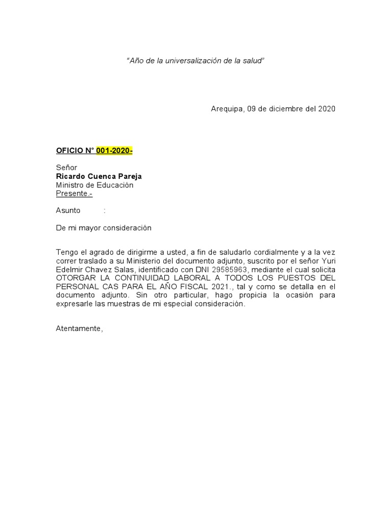 Oficio de Se Corre Traslado PDF