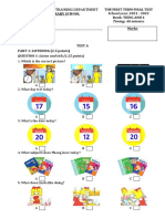 Testa B Answers-Tienganh4-Hki