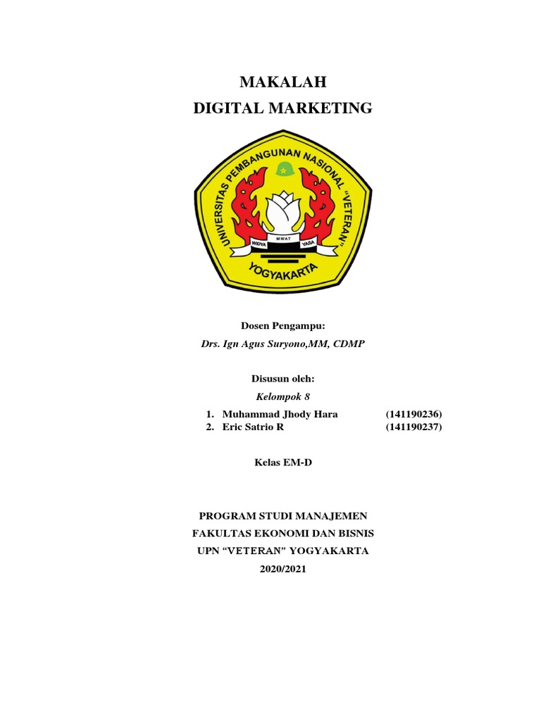 Makalah Digital Bisnis | PDF | Karier & Perkembangan | Komputer