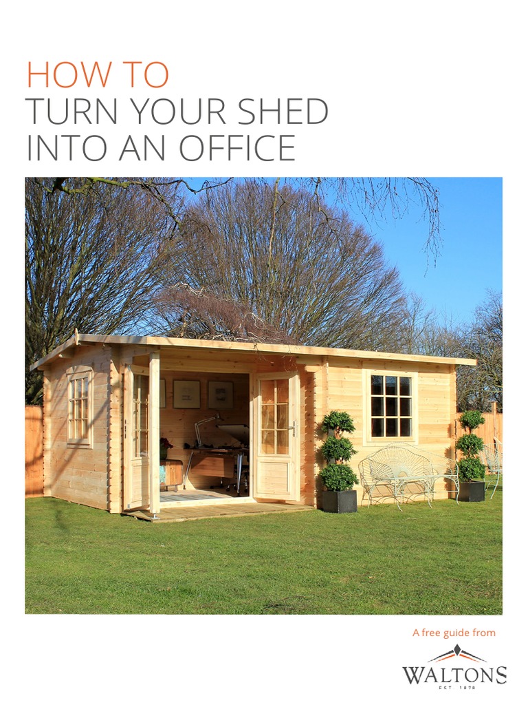 How To Turn Your Shed Into An Office PDF Shed Desk