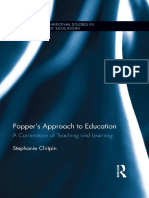 (Routledge International Studies in The Philosophy of Education) Stephanie Chitpin - Popper's Approach To Education - A Cornerstone of Teaching and Learning-Routledge (2016)