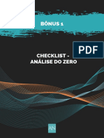 Checklist - Análise Do Zero