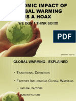 Economic Impact of Global Warming Is A Hoax: We Don'T Think So!!!!!