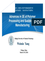 Advances in 3E of Polymer Processing and Sustainable Manufacturing