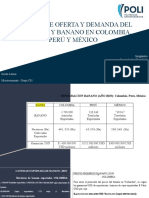 Análisis de Oferta y Demanda Del Aguacate y Banano en Colombia, Perú y México
