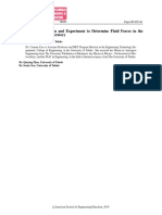 Combining Simulation and Experiment To Determine Fluid Forces in The Fluid Mechanics Laboratory