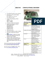 Com-1010 Convolutional Encoder: Key Features