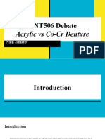 GNT506 Debate - Acrylic vs Co-Cr Dentures