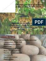 Preparation of Dried Kiwi Fruit by Osmotic Dehydration and Its Quality Evaluation