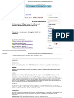 El Desempeño Del Personal de Enfermería Durante La Pandemia de La COVID-19