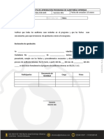 Acta de Aprobacion Programa de Auditorias Internas