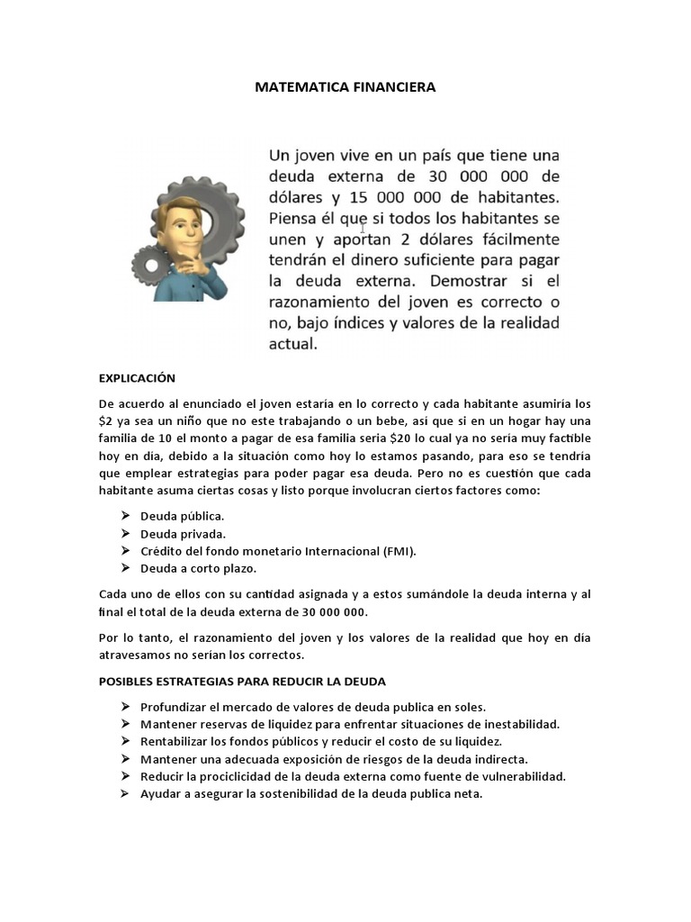 Matematica Financiera | PDF | Finanzas y dinero