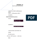 OBJECTIVE - Creating Proceudres and Functions. Syntax