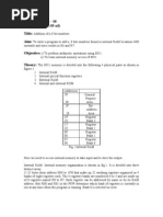 8051 Assignments Array Addition, Multiplication, Block Transfer