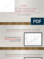 Short-Run and Long-Run Analysis of Production