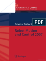 (Lecture Notes in Control and Information Sciences) Krzysztof R. Kozlowski - Robot Motion and Control 2007-Springer (2007)