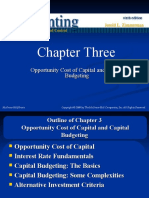 Chapter Three: Opportunity Cost of Capital and Capital Budgeting