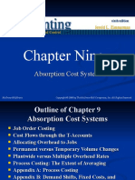 Chapter Nine: Absorption Cost Systems