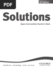 Solutions 2e Upper Intermediate TB